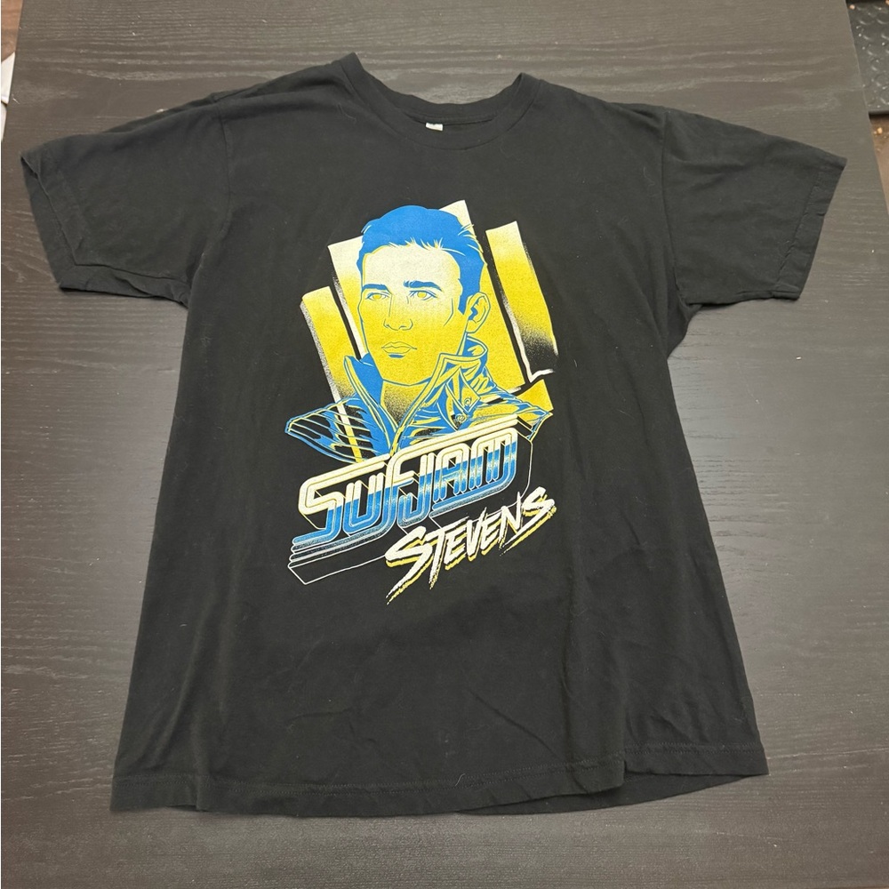 Sufjan Stevens Tour Black Graphic T-Shirt
